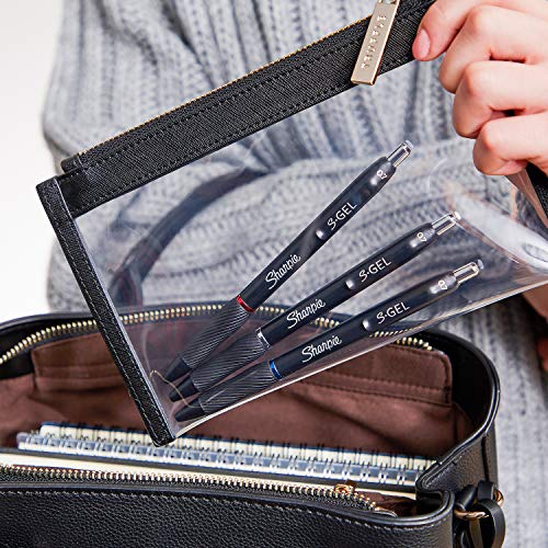 S-Gel, Gel Pens, Medium Point (0.7mm), Black Ink Gel Pen, 12 Count