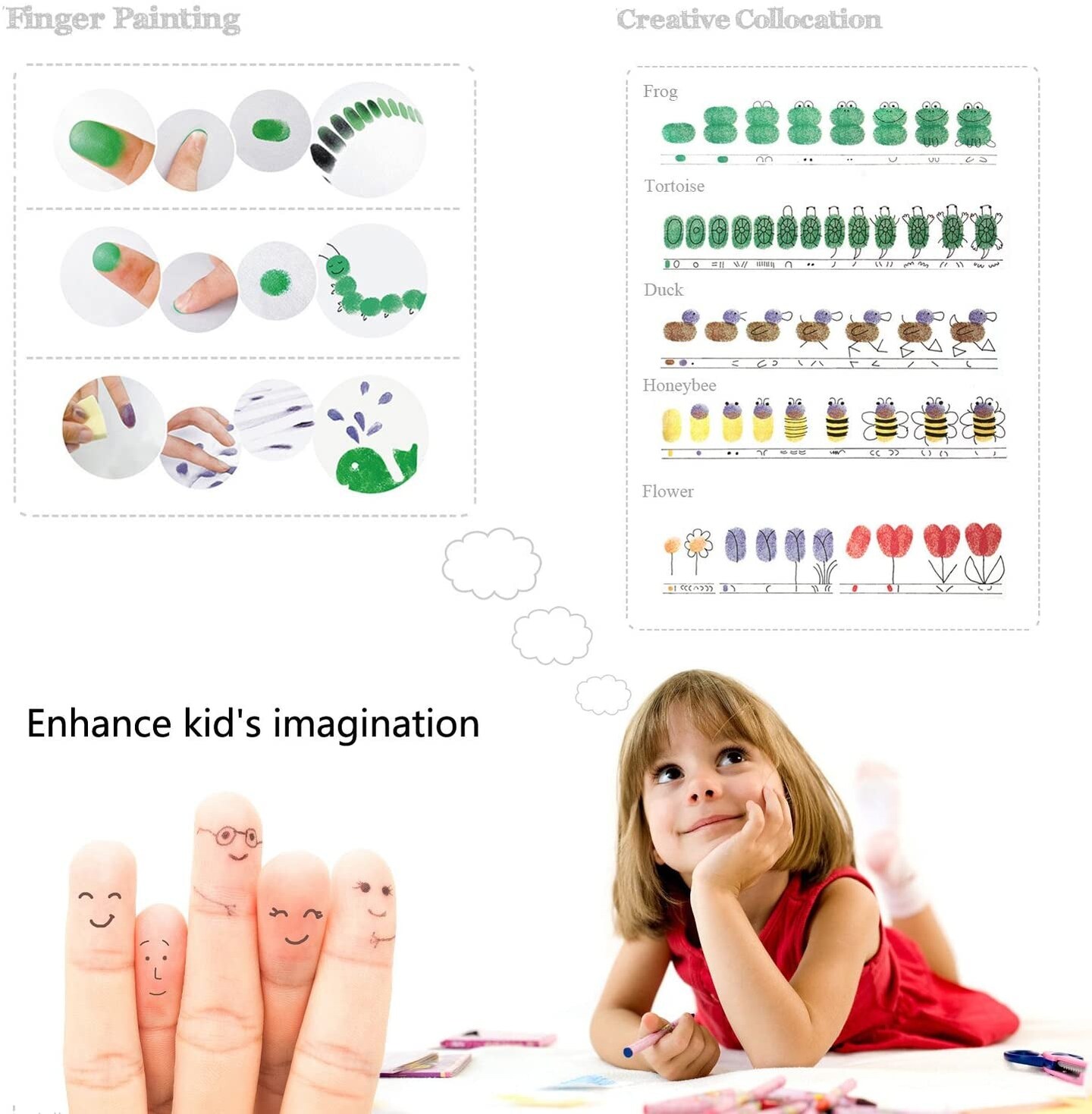 ink pad for fingerprints 20 Stamping Platform for Crafting kids painting