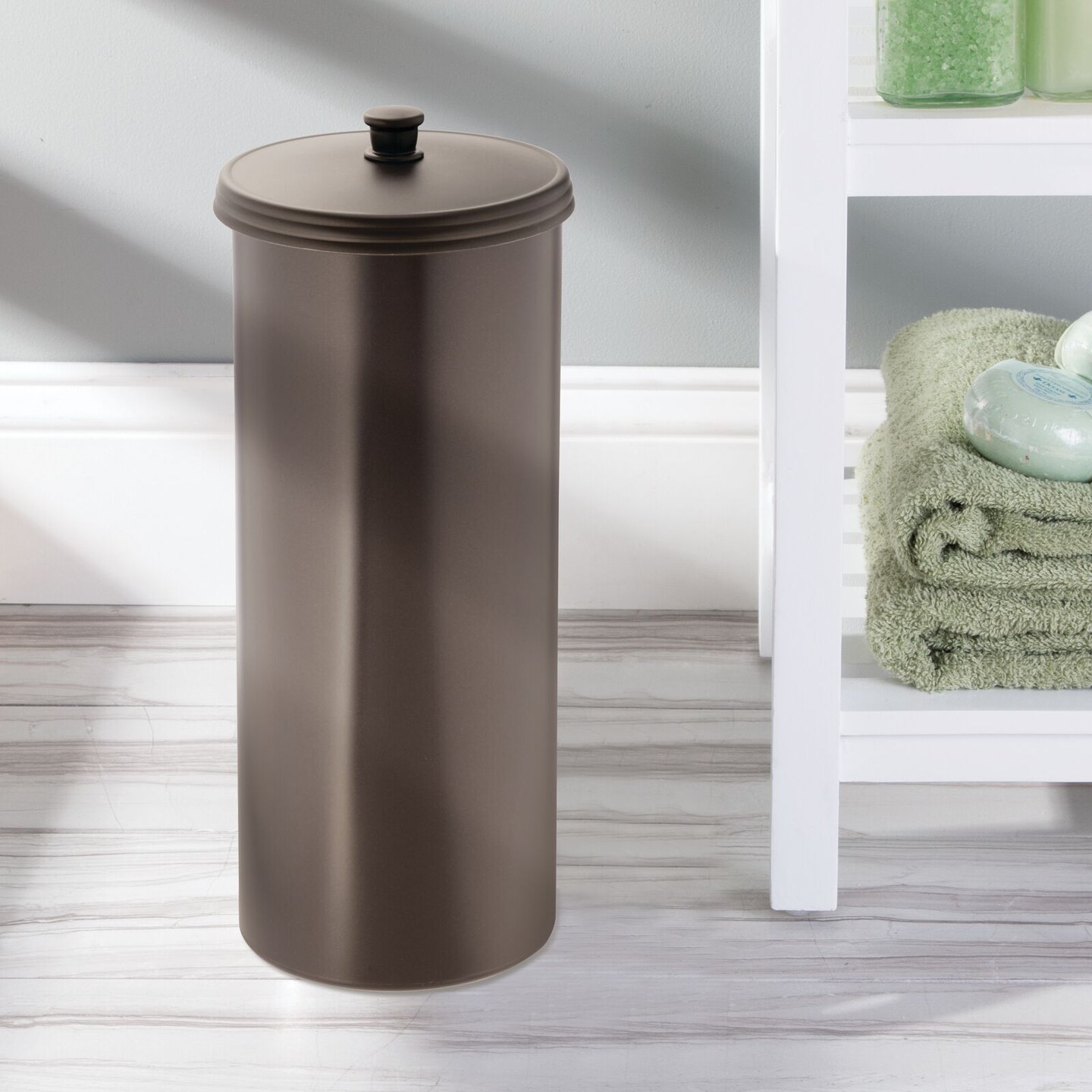 mDesign Toilet Paper Holder Canisters