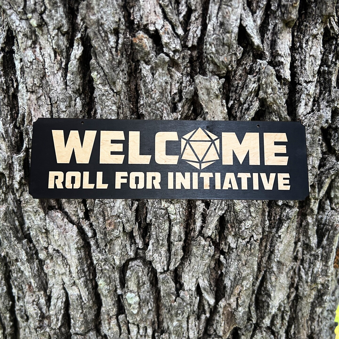 Welcome Roll for initiative BLACK sign 8x28 Welcome Roll for initiative BLACK sign 8x28
