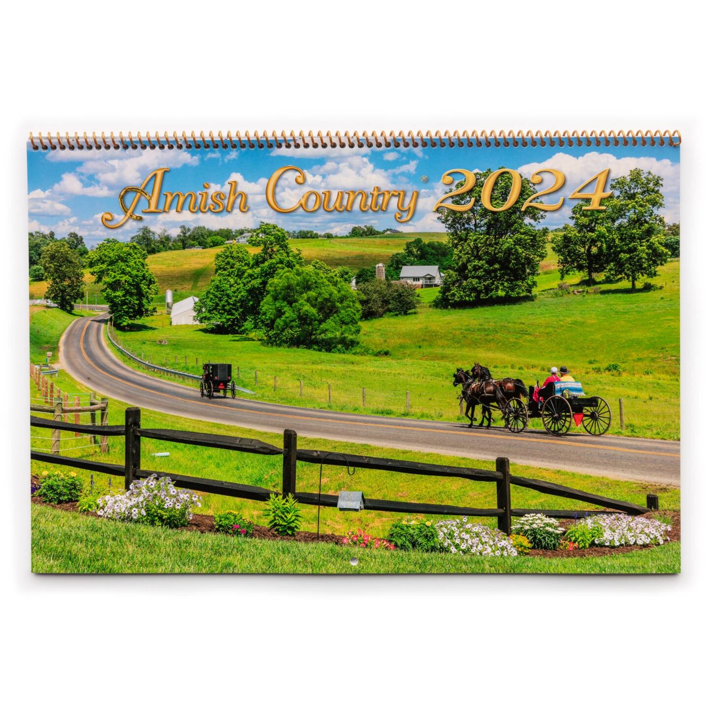 Doyle Yoder 2024 Amish Calendar Scenic Ohio Amish Country Hanging