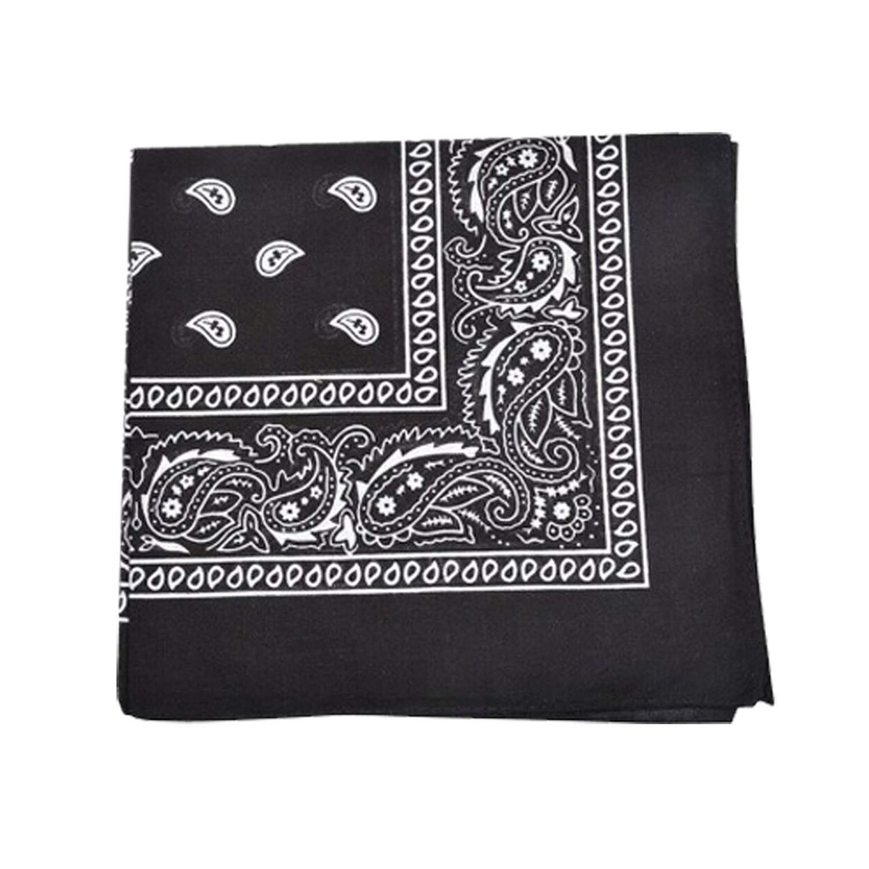 Unibasic Extra Large Polyester Paisley Bandanas 27X27 6 Pack For Party Decor