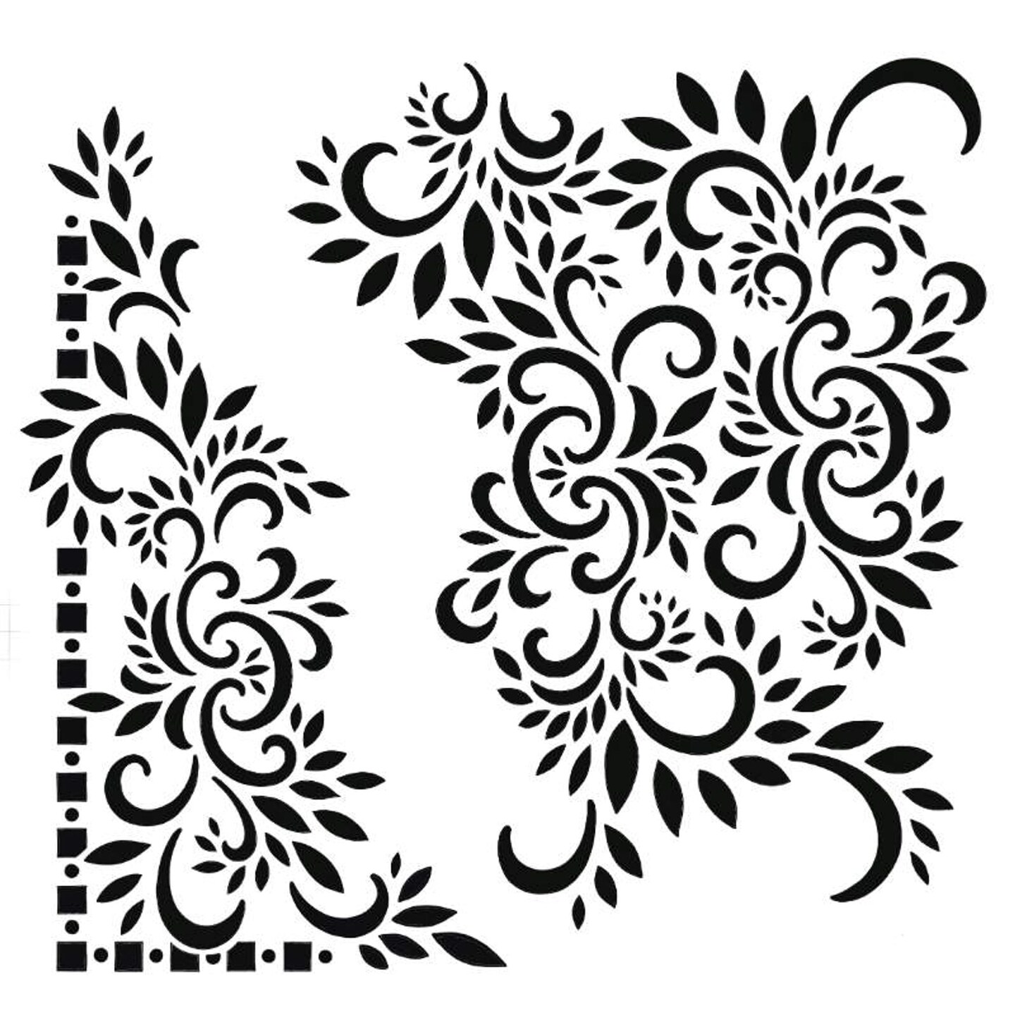 Creative Expressions  Henna Petals 7 in x 7 in Stencil