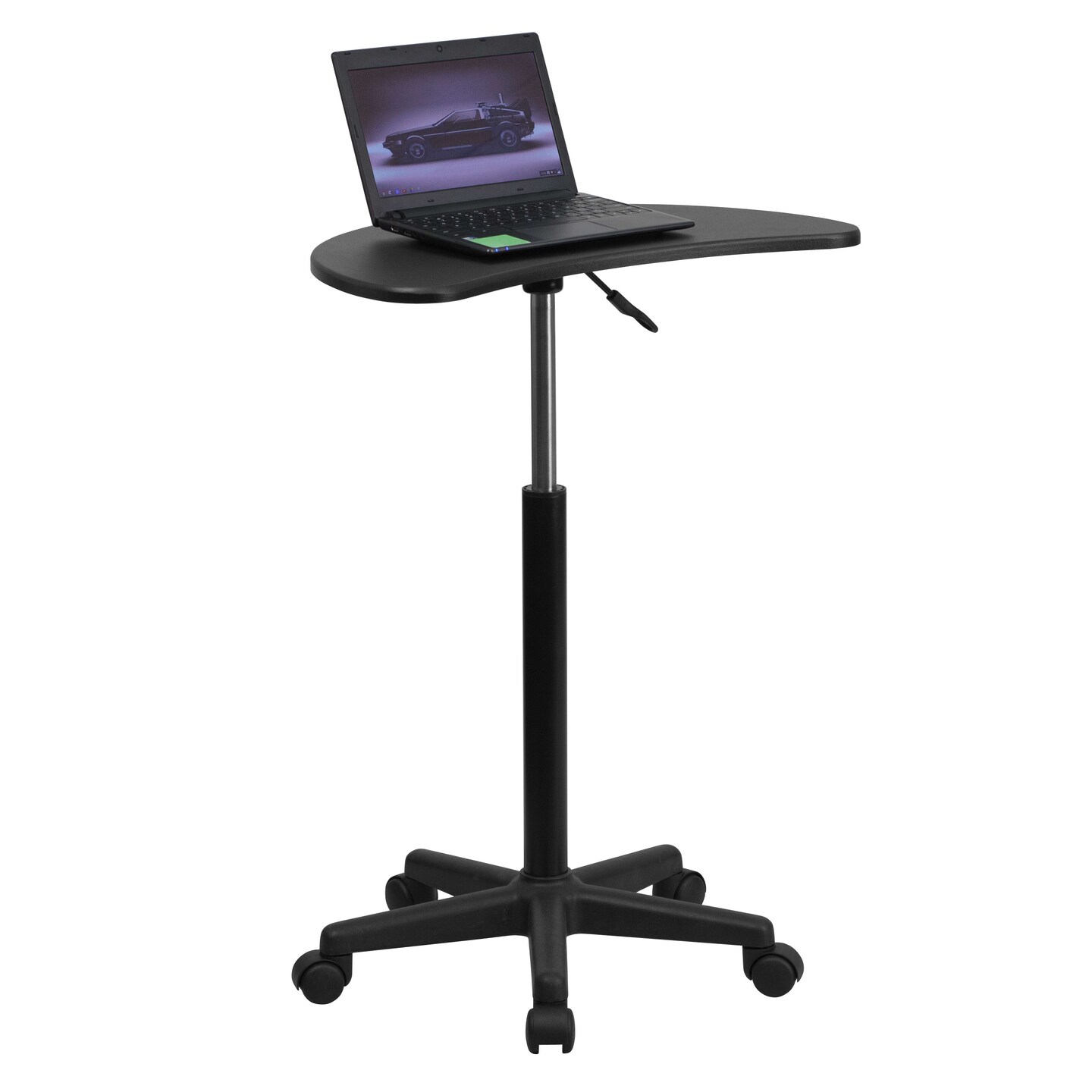 Emma and Oliver Sit to Stand Mobile Laptop Computer Desk - Portable Rolling Standing Desk