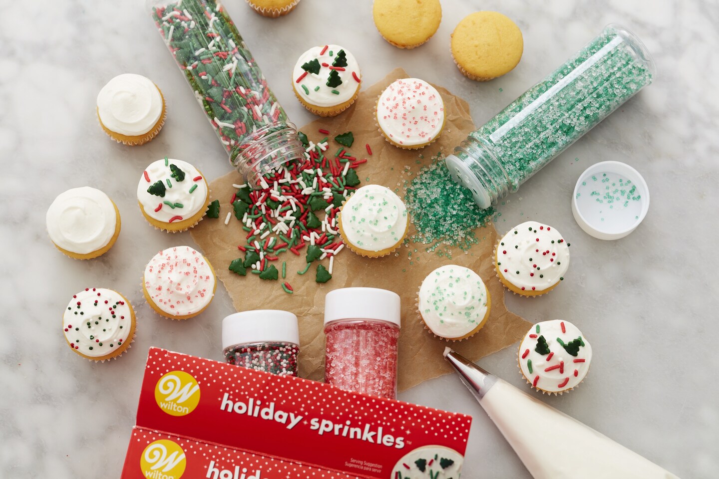 Wilton Mega Sprinkles Set 4/Pkg-Traditional Christmas