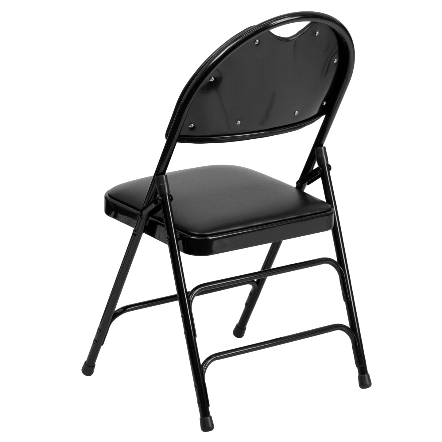 Emma and Oliver 4 Pack Home &#x26; Office Easy-Carry Party Events Padded Folding Chair