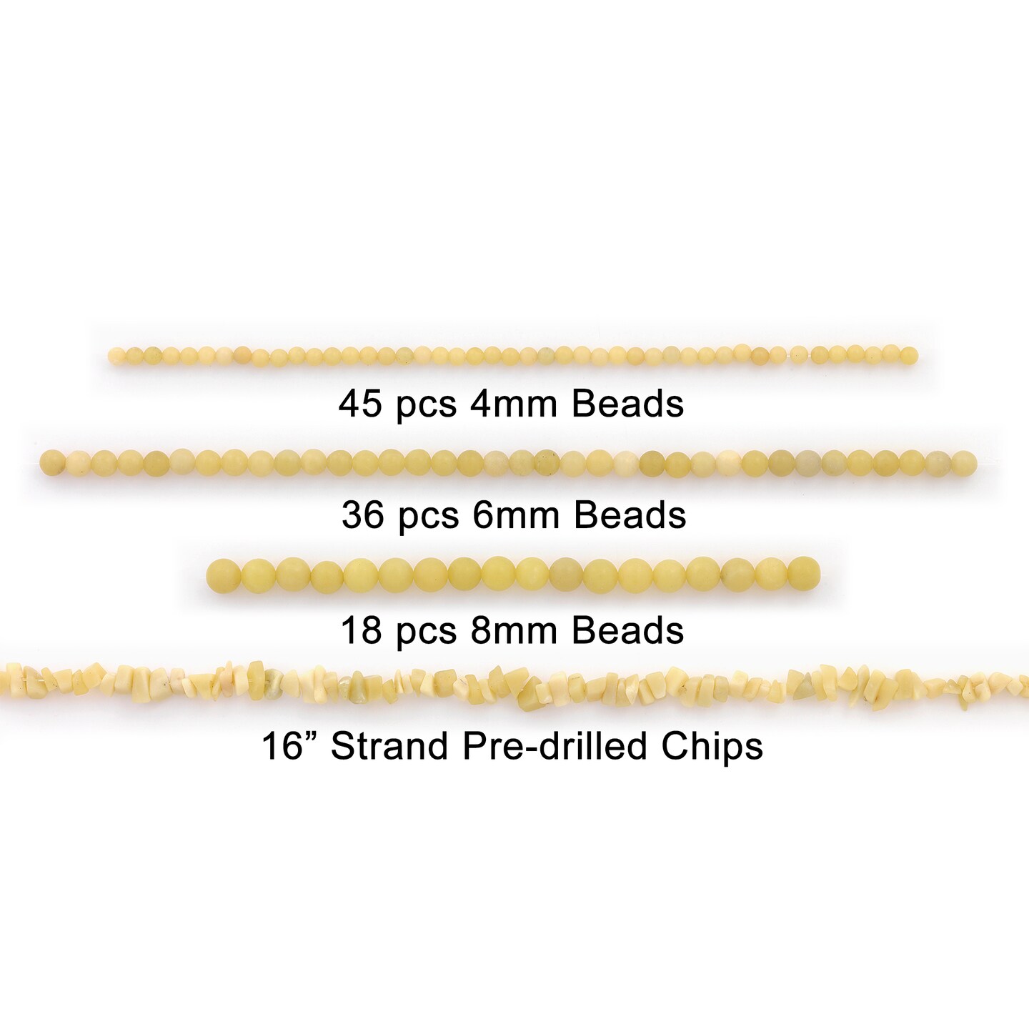 Butter Jade Natural Gemstones Beads Value Pack of about 200 Beads