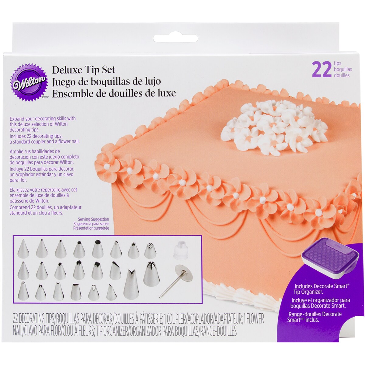 Wilton Deluxe Tip Set 22/Pkg-Assorted Styles