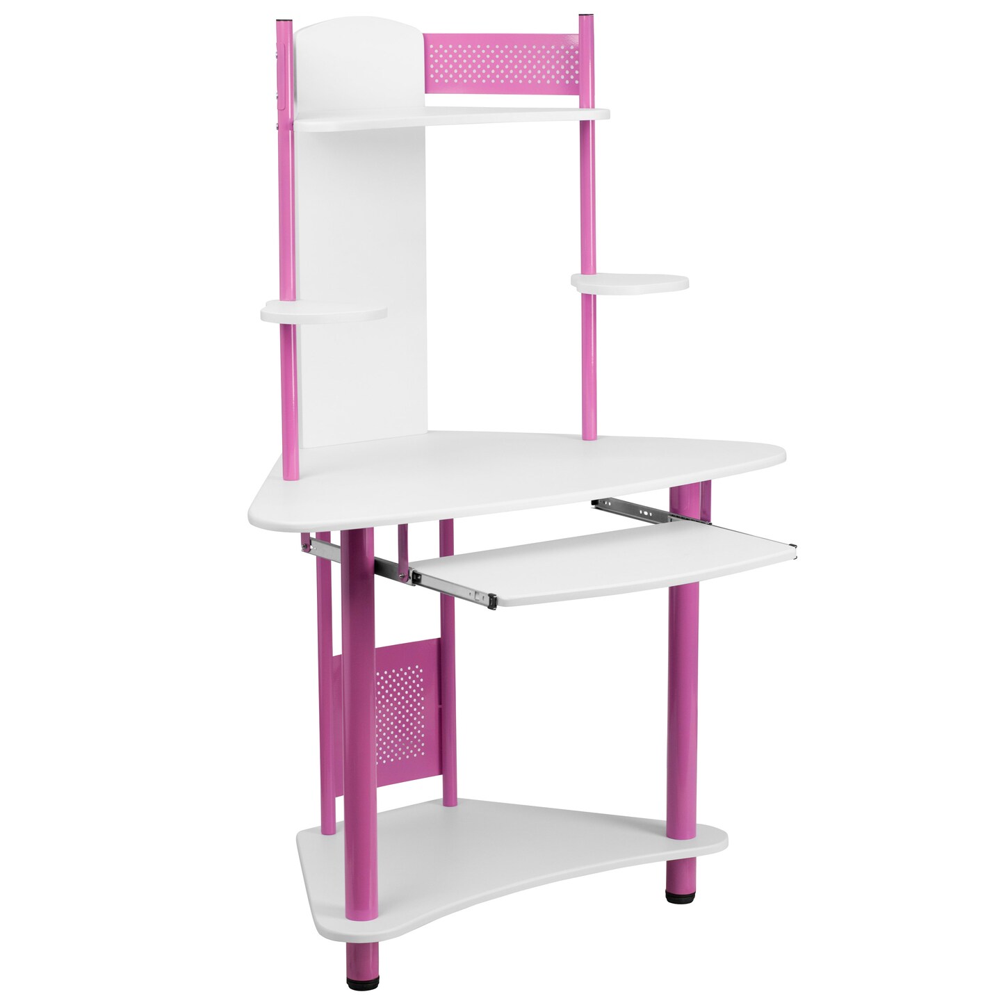 Emma and Oliver Corner Computer Desk with Hutch