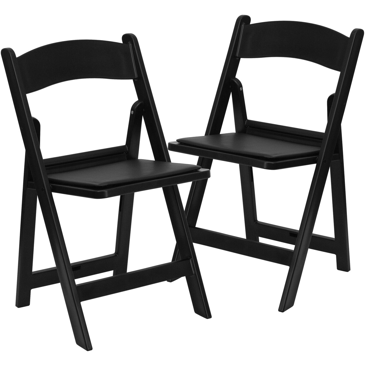 Emma and Oliver Folding Chair - Resin– 2 Pack 800LB Weight Capacity Event Chair