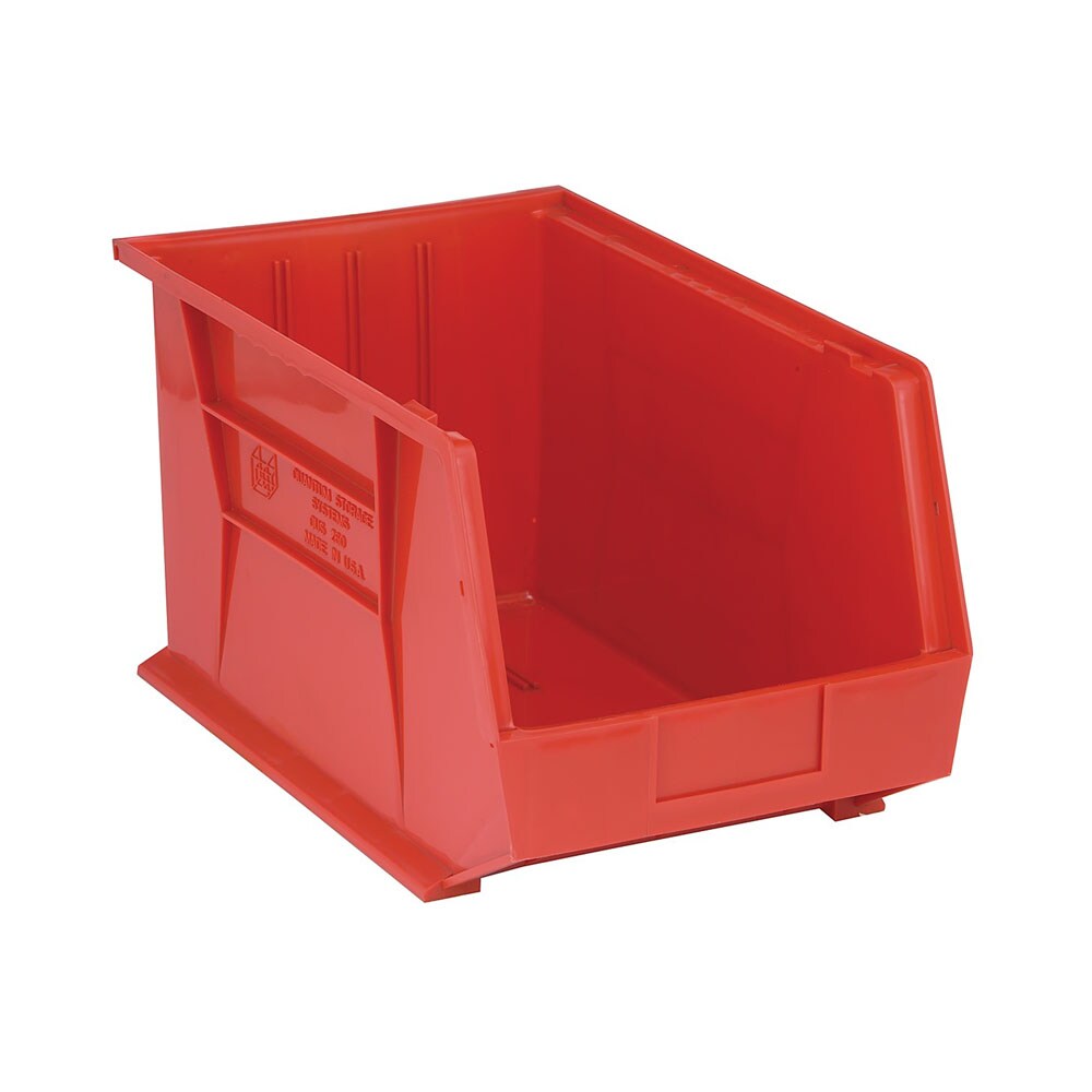 Quantum Storage Systems Multi-purpose Ultra Stack and Hang Bin - Perfect for Storage &#x26; Organization - 4 Pack