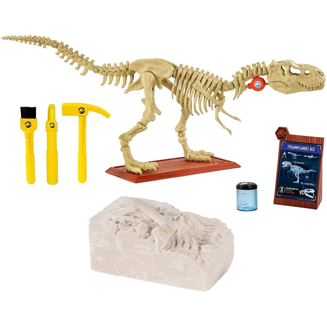 Mattel Jurassic World Playleontology Kit STEM Dinosaur T-Rex Bones Unassembled