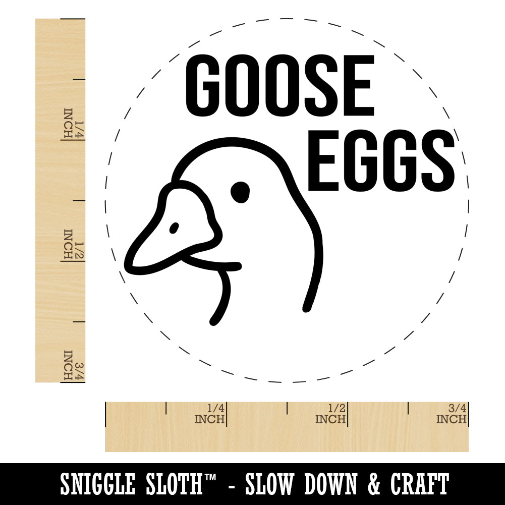 Goose Eggs Chicken Egg Rubber Stamp