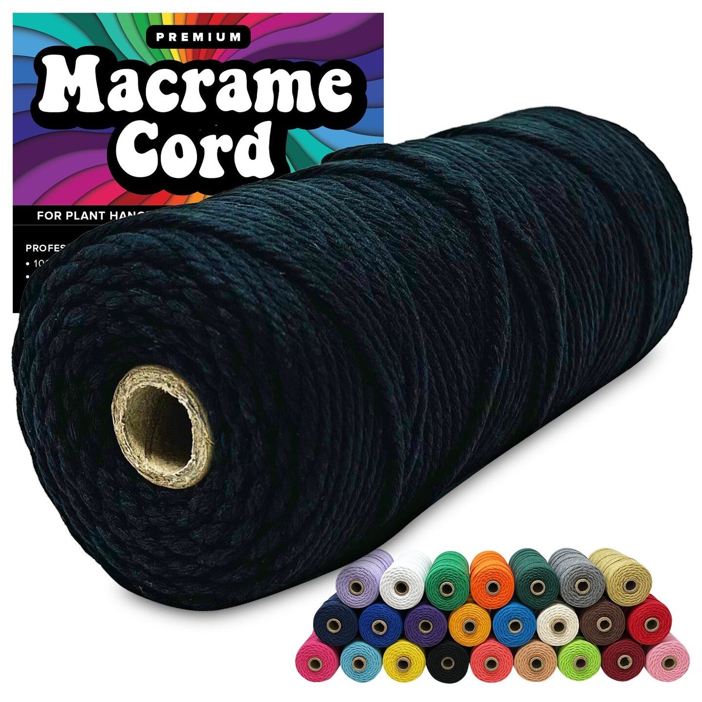 Hippie Crafter 100% Cotton Macrame 3mm Cord Brown