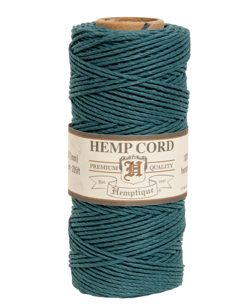 Hemptique 1mm #20 Hemp Cord Spools Jewelry Making Macrame Crochet Crafting Gift Wrapping