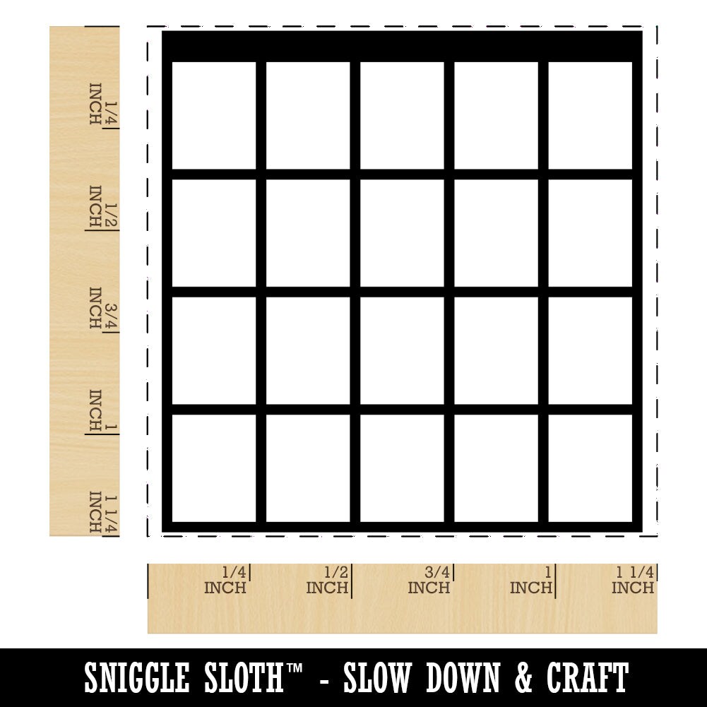Guitar Chord Blank Square Rubber Stamp for Stamping Crafting