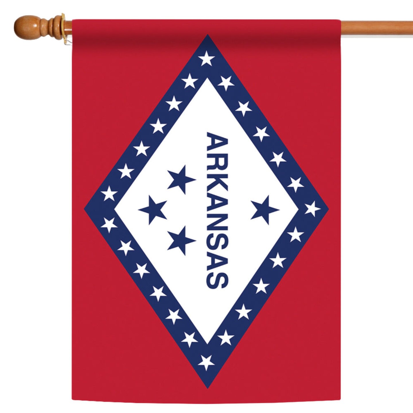 Toland Home Garden Red and Blue Arkansas State Outdoor House Flag 40&#x22; x 28&#x22;
