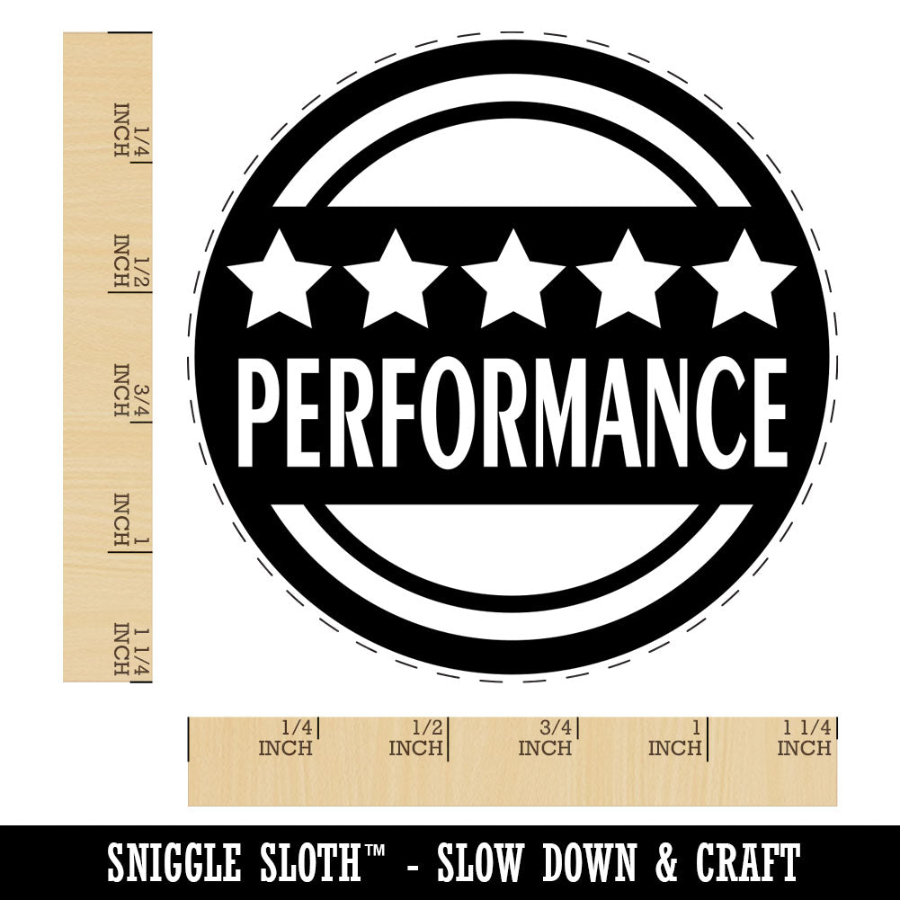 Five Star Performance Rubber Stamp for Stamping Crafting Planners