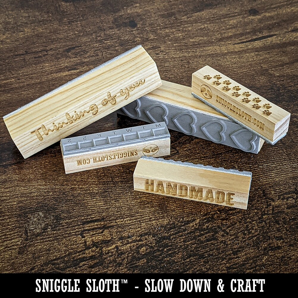 Asterisk in Circles Check Box List Bullets Vertical Rectangle Rubber Stamp for Stamping Crafting