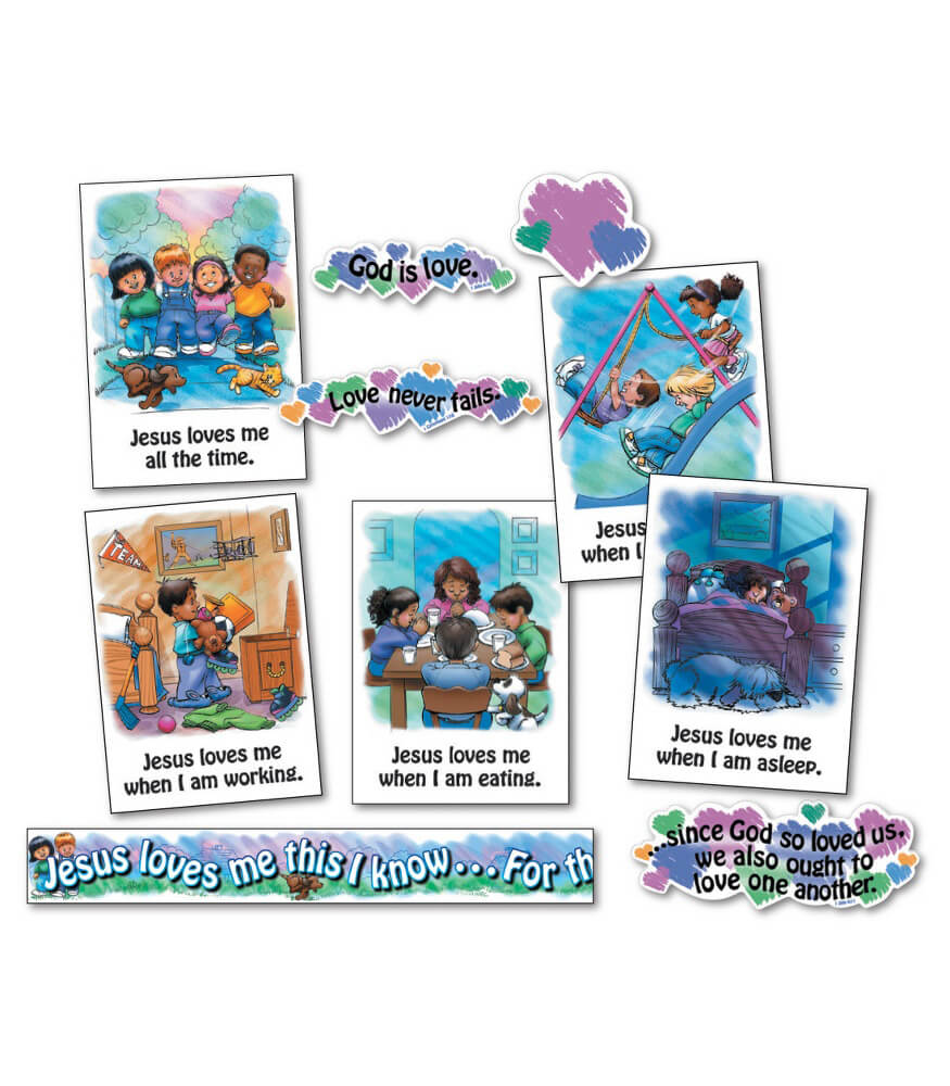 Carson Dellosa Jesus Loves Me Bulletin Board Set