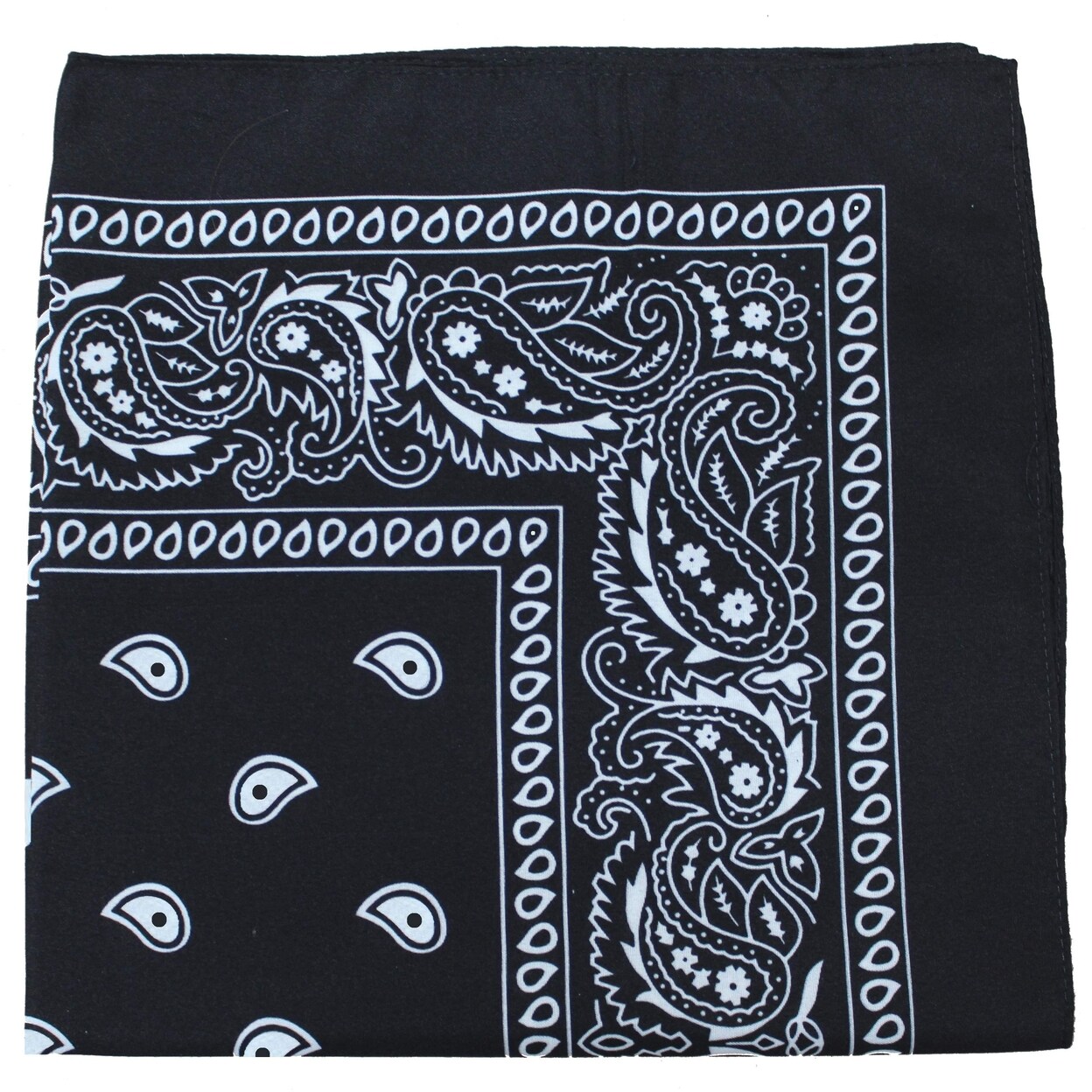Balec Pack of 6 Paisley Cotton Bandanas Novelty Headwraps - 22 inches