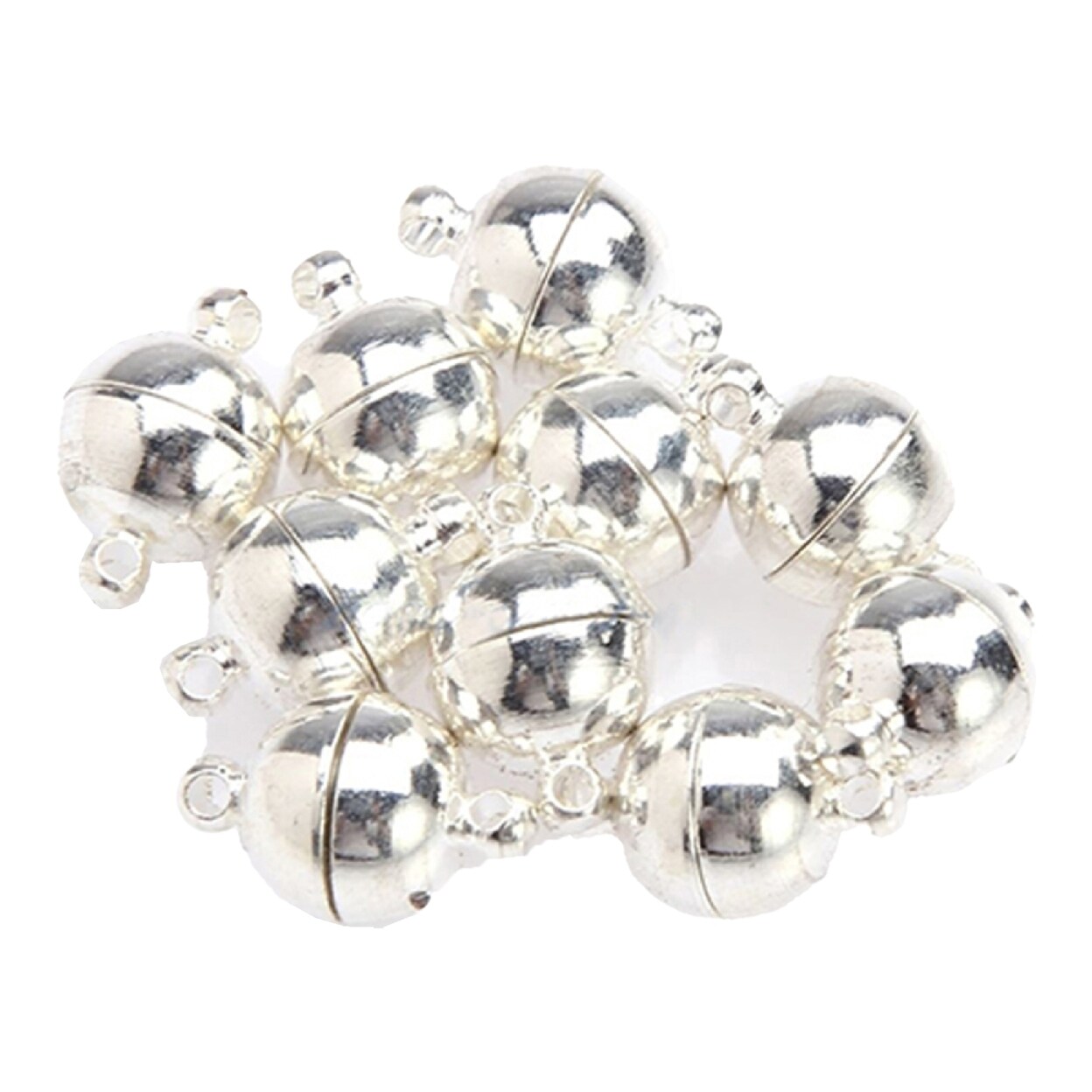 10Pcs 6Mm/8Mm Round Ball Magnetic Clasps Diy All Match Necklace Tools