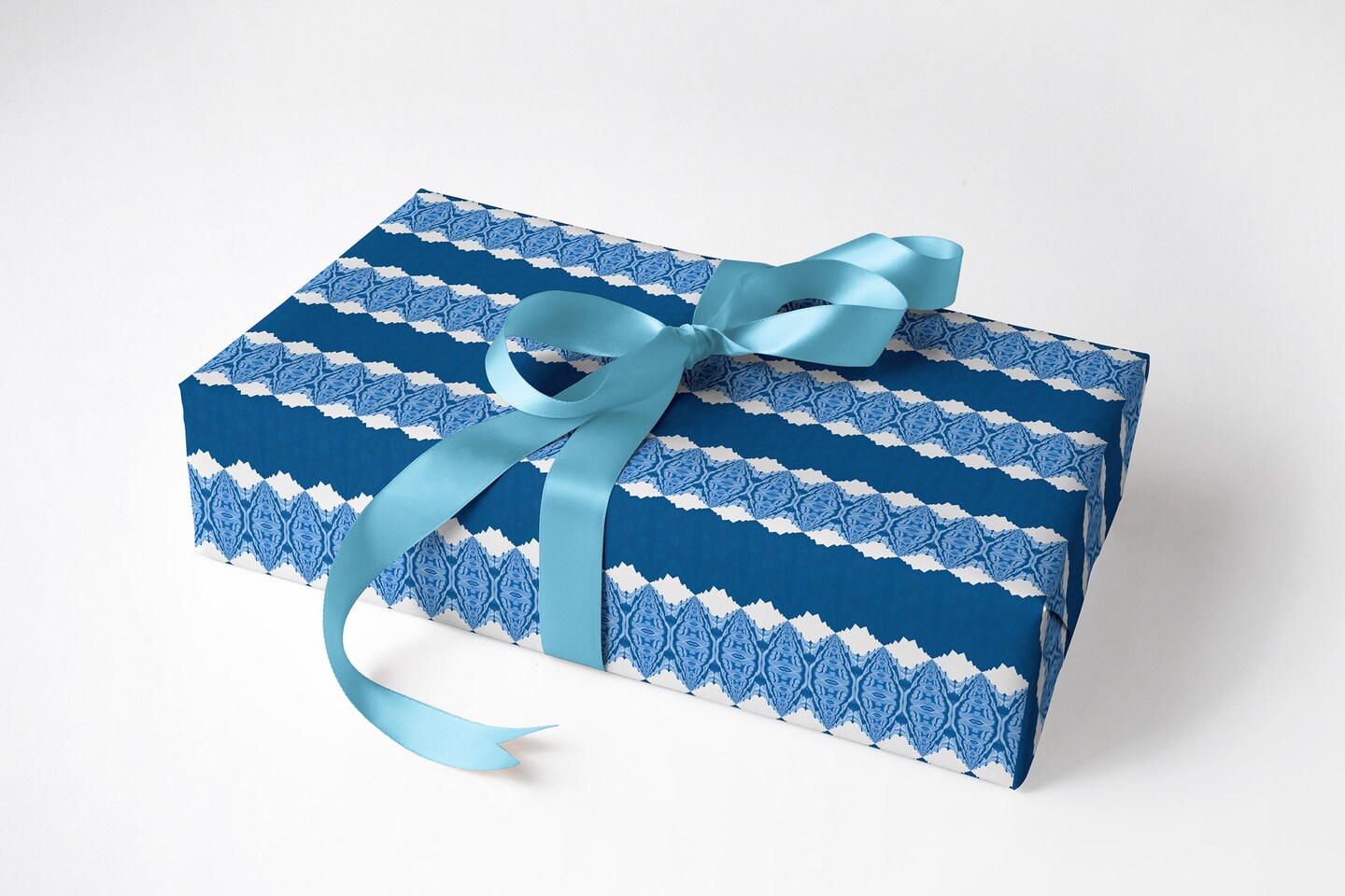 Wrapping Paper Roll ~ Lou, Navy Blue Stripe Gift Wrap 30" wide, by the Yard [Gift Wrap, Birthday, Summer, All Occasion]