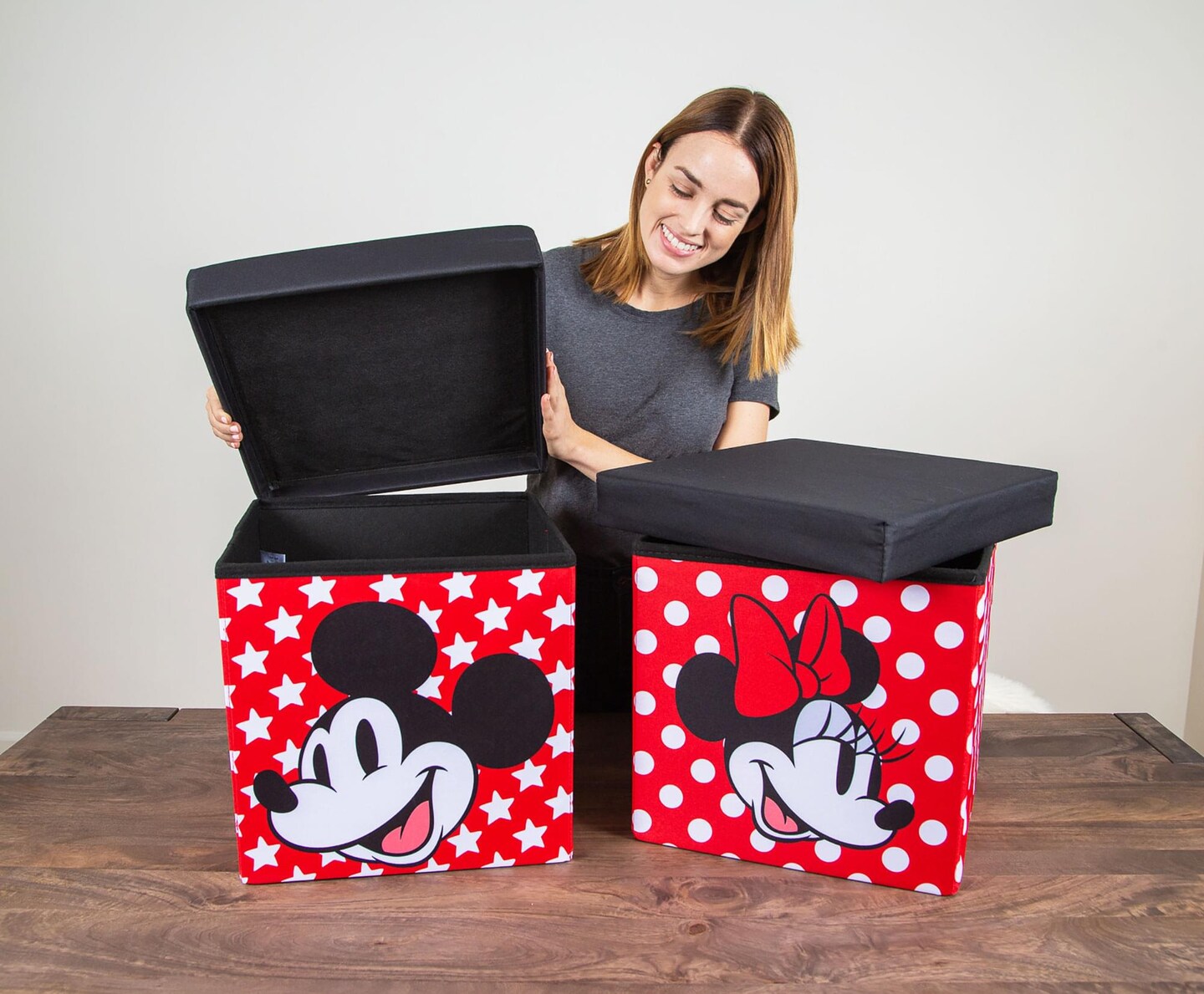 Disney Mickey & Minnie Storage Bin Cube Organizers - Thumbnail 5