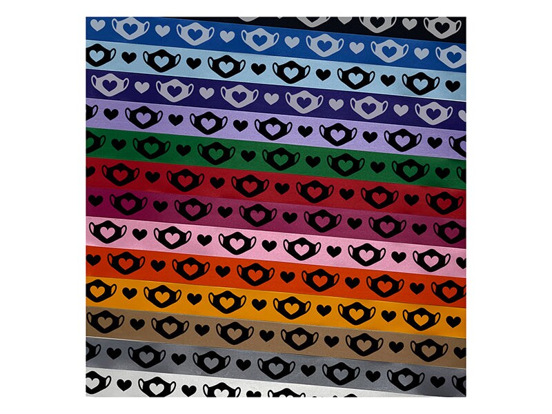 Masld Ribbon Caring Surgical Face Mask Heart Satin Ribbon for Bows Gift Wrapping DIY ...