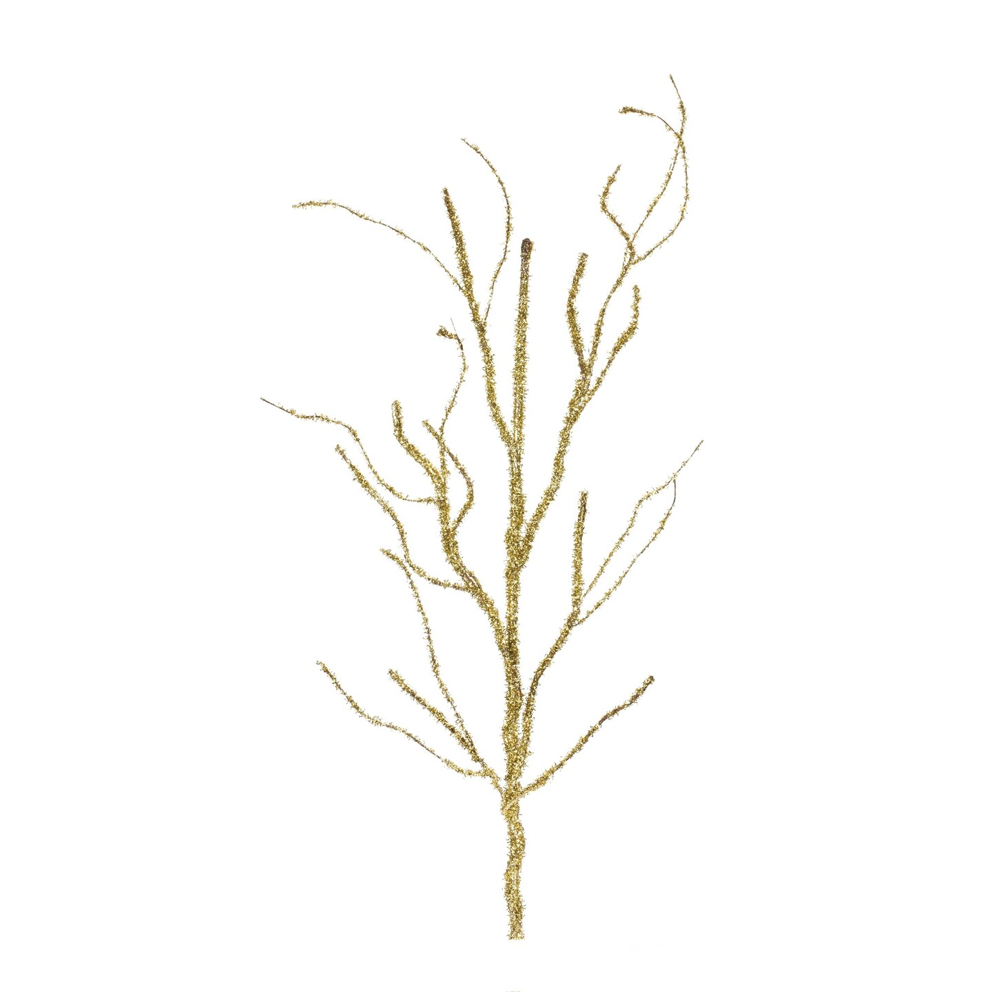 Melrose 2 Piece Set Gold Glitter Artificial Christmas Branches 43&#x22;