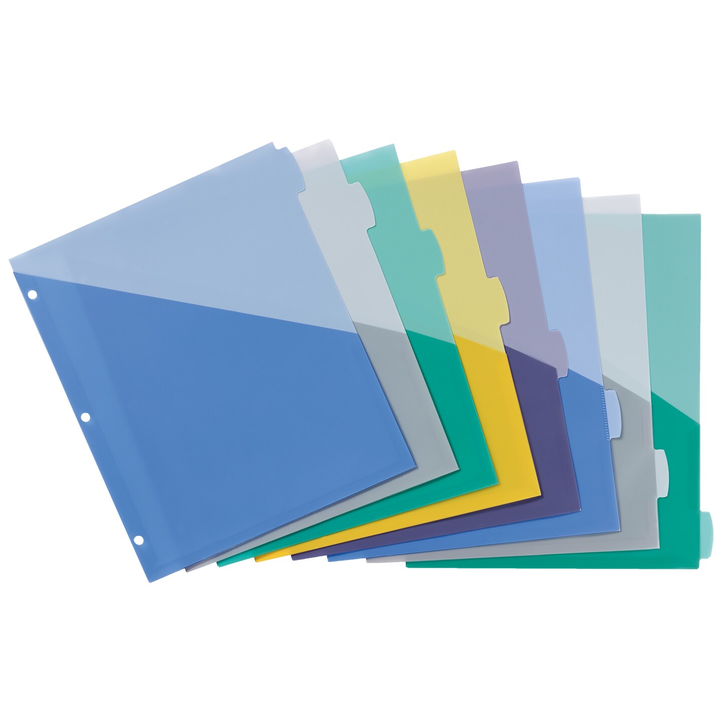 Write &#x26; Erase Plastic Dividers with Pockets, 8-Tabs, 2 Sets of 16177