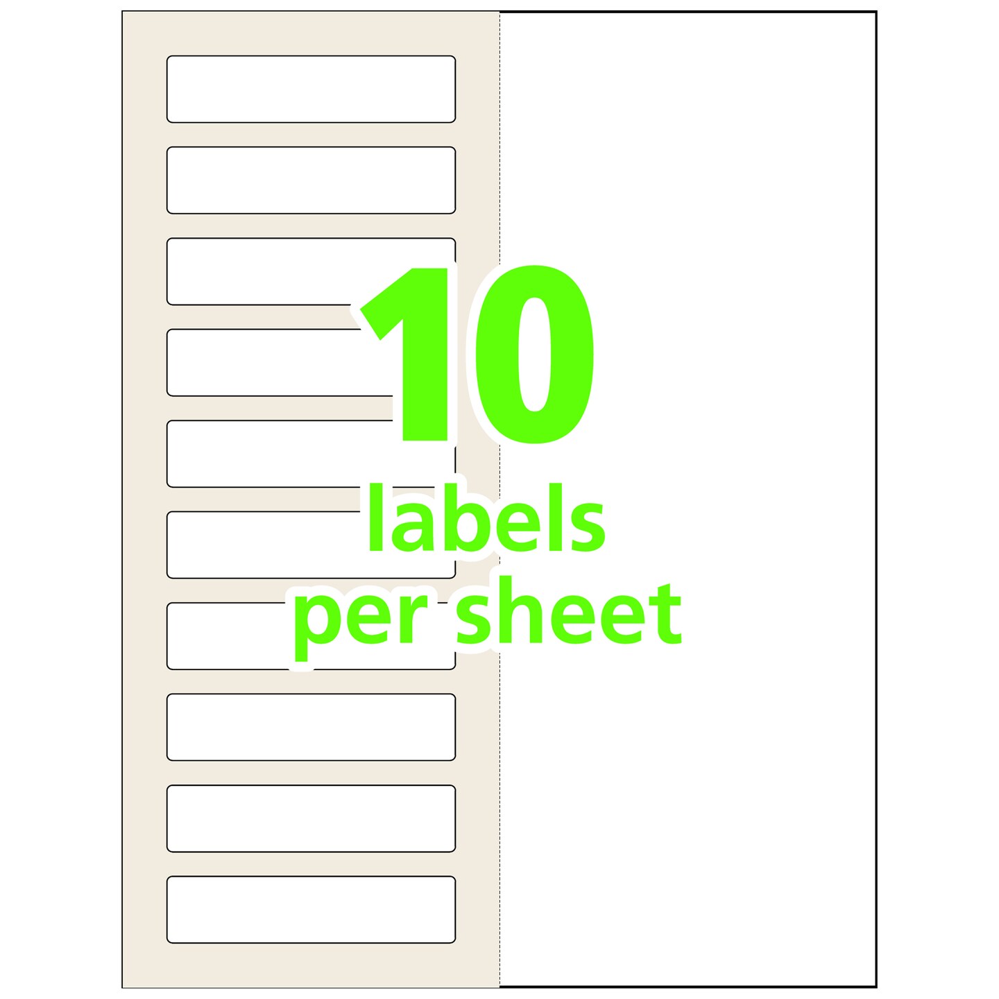 Avery Easy Align Self-Laminating ID Labels, Permanent Adhesive, 1-1/32" x 3-1/2", 250 Labels (00757)