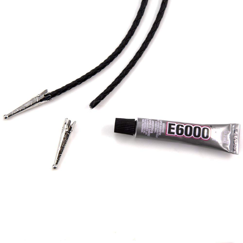 JewelrySupply Create Your Own Bolo Tie Kit - Bolo Cord, Bolo Slide, Bolo Tips & Glue