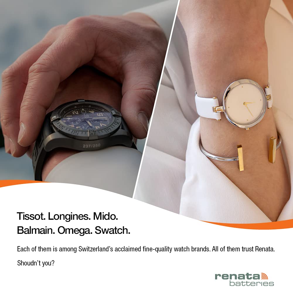 Renata Watch Battery Swiss Made Renata 329 or SR731SW (10 Batteries, 329 or Or SR731SW)