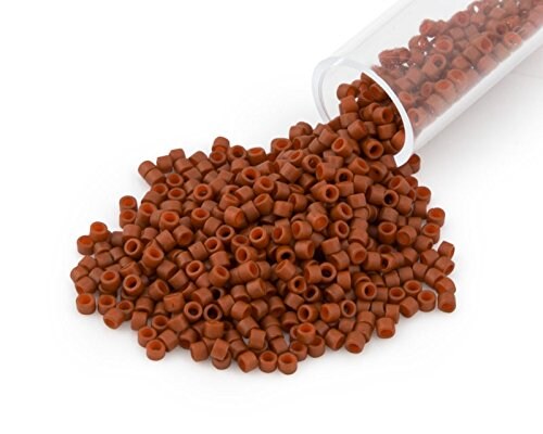 Miyuki Delica Seed Bead 11/0 Matte Brown Opaque