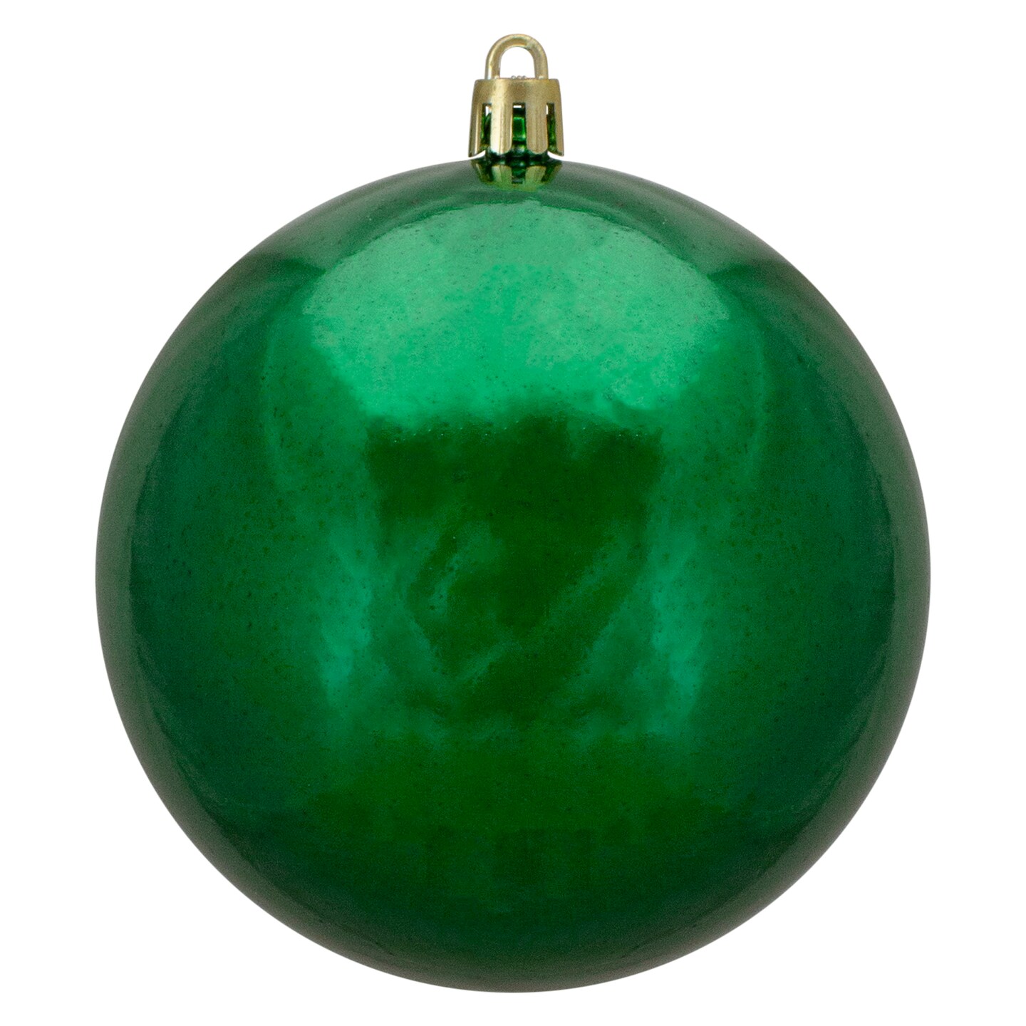 Northlight Xmas Green Shatterproof Shiny Christmas Ball Ornament 4&#x22; (100mm)