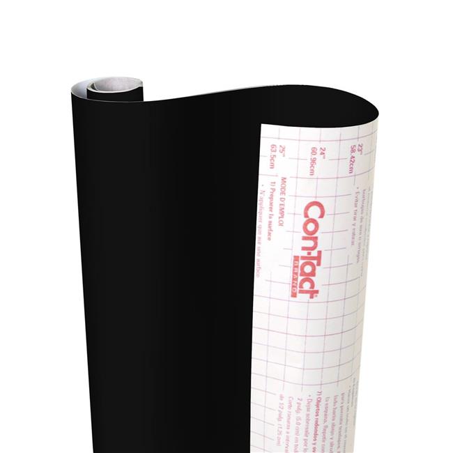 Kittrich 18 in. x 50 ft. Adhesive Roll, Black