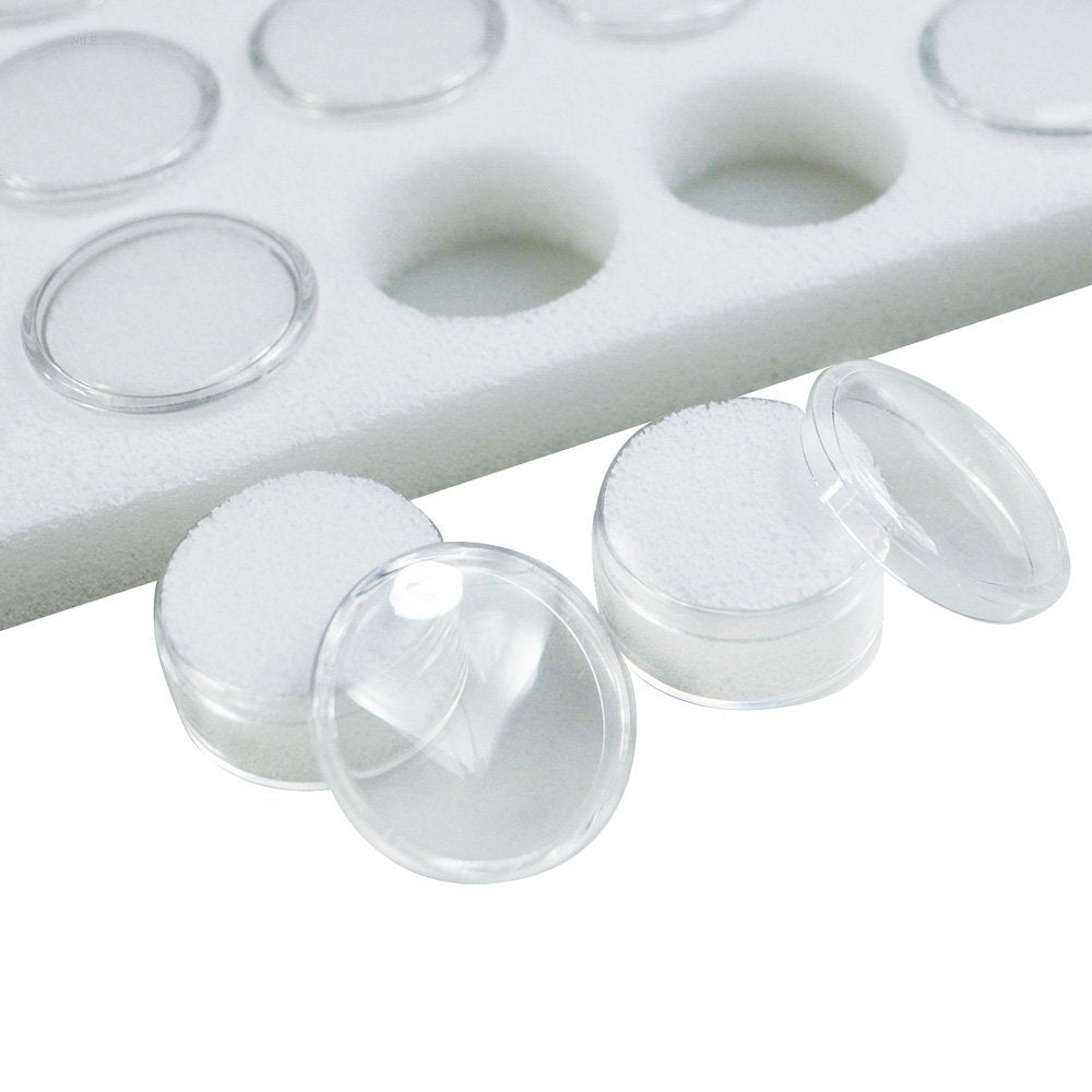 Gem Jar Display Pads and Coin Display Insert 50 Cups White