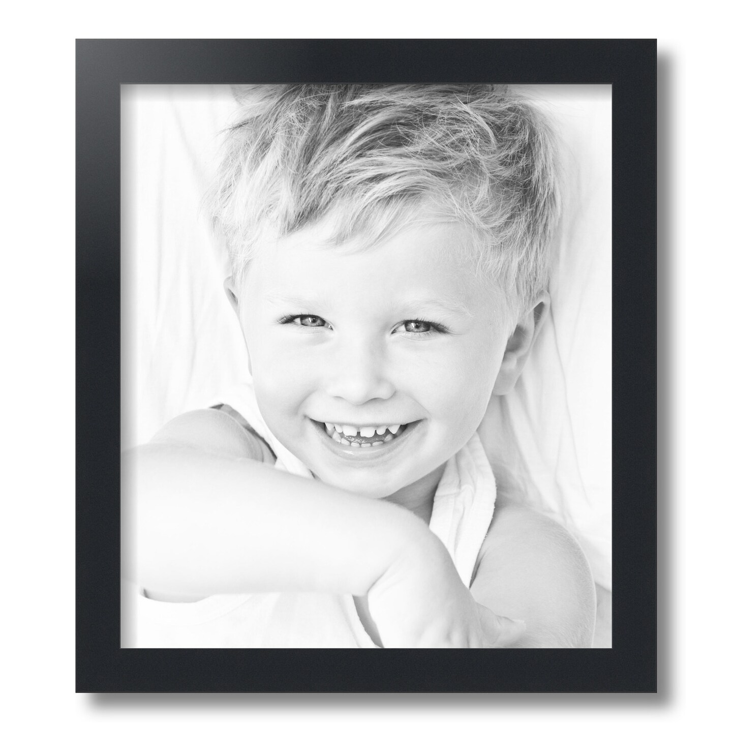 ArtToFrames 14x16 Inch Picture Frame, This 1.25 Inch Custom MDF Poster Frame is Available in Multiple Colors, Great for Your Art or Photos - Comes with Regular Glass and Foam Backing 3/16 inch (V-FRBW26-14x16)