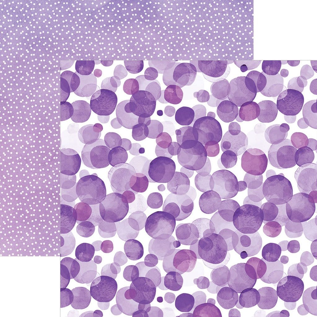 Purple Colorways Pattern 12 x 12 Scrapbook Paper Set