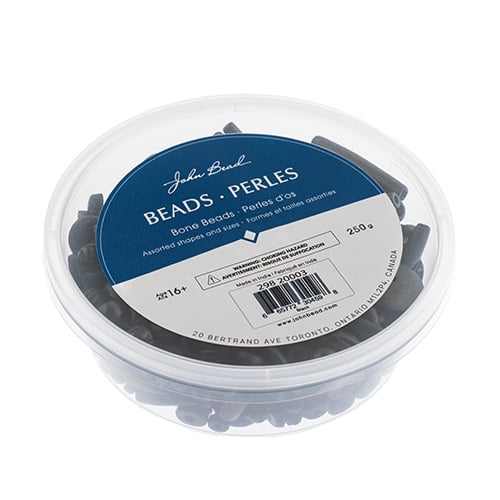 John Bead Natural Bone Beads Assorted Box Set, 250g