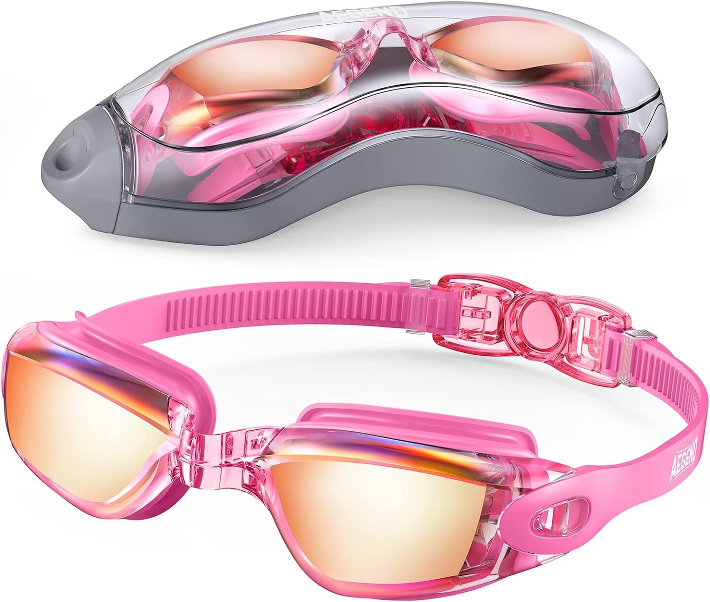 Swim Goggles, Swimming Goggles No Leaking Full Protection Adult Men Women Youth