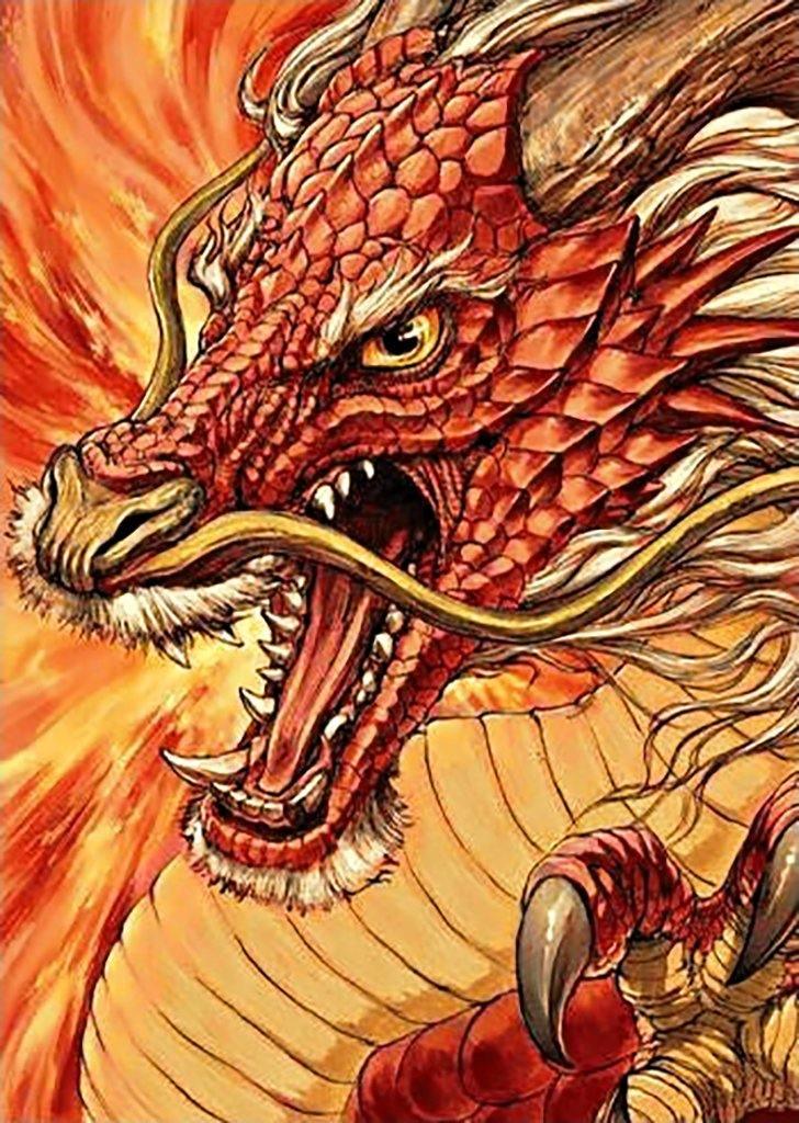 Chinese Dragon CS177 11.8 x 15.8 inches Crafting Spark Diamond Painting Kit