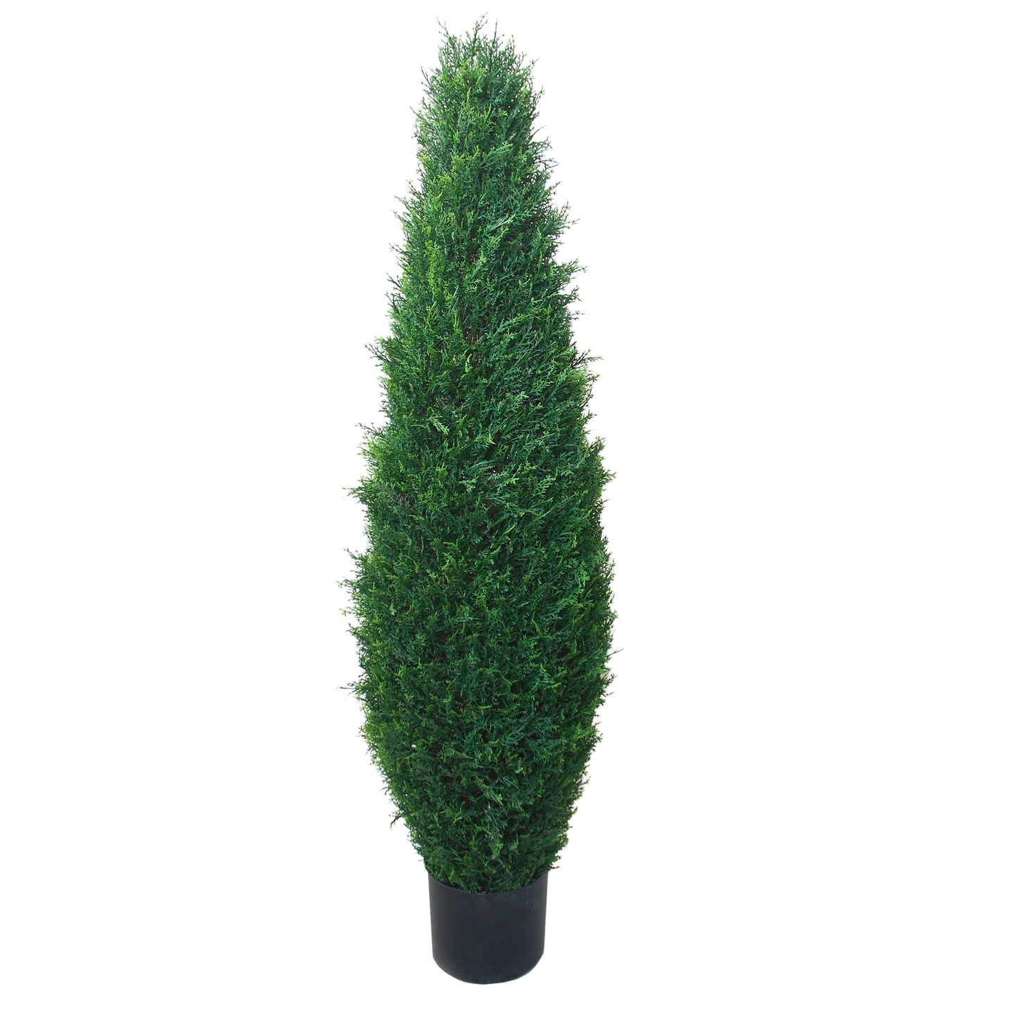 41 Inch Artificial Cyprus Tree Large Faux Potted Evergreen Plant For Indoor Or Outdoor Decoration