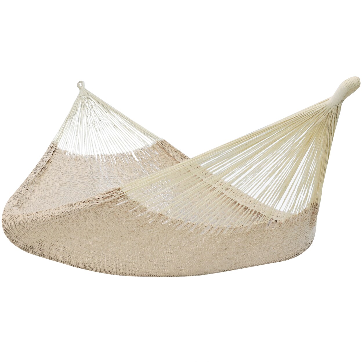 Sunnydaze 2-Person Cotton And Nylon Woven Fabric Hammock - Natural