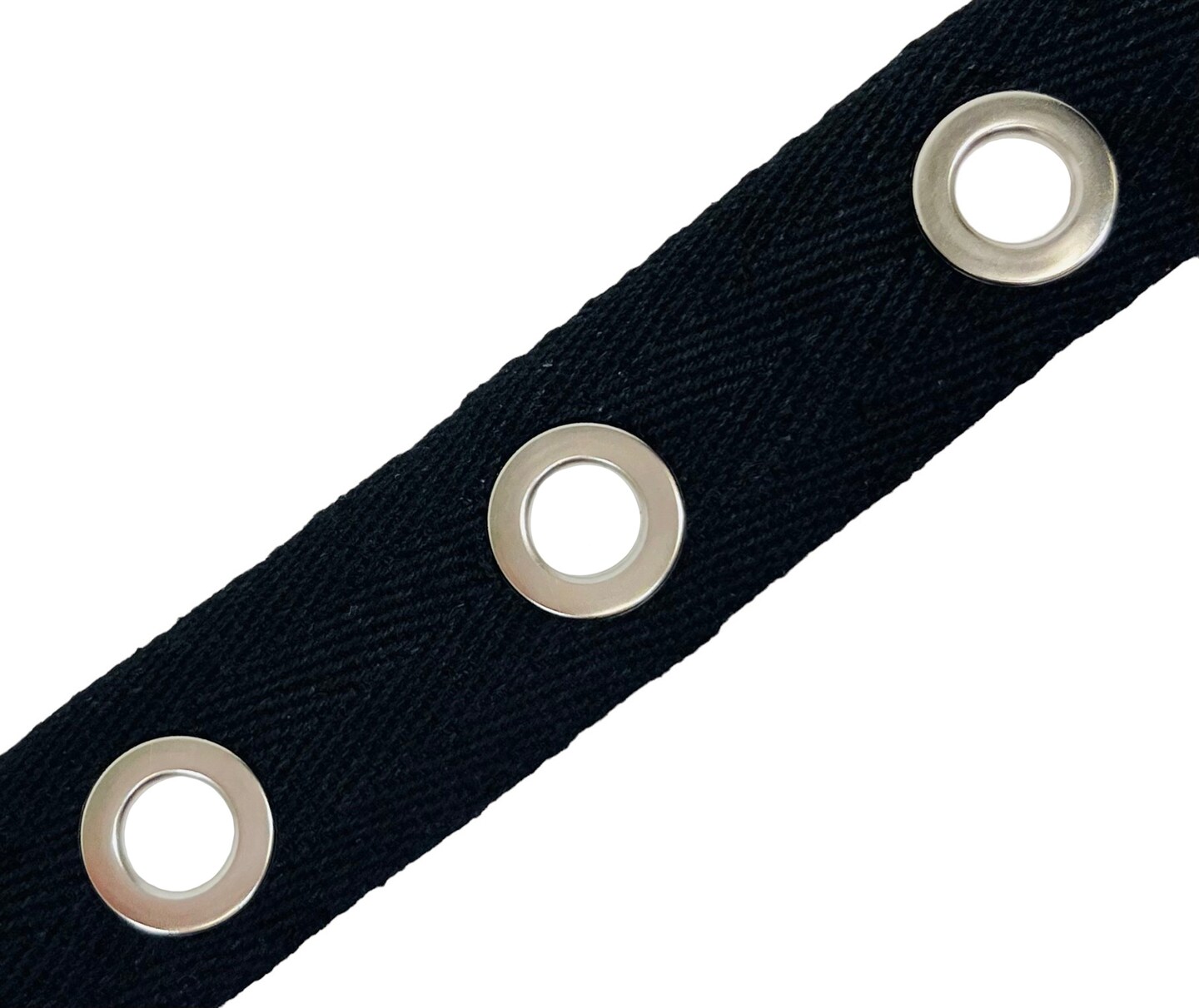 5 Yards Of Birdie Silver Finish Grommet Eyelet Tape Trim | 5 yard cut