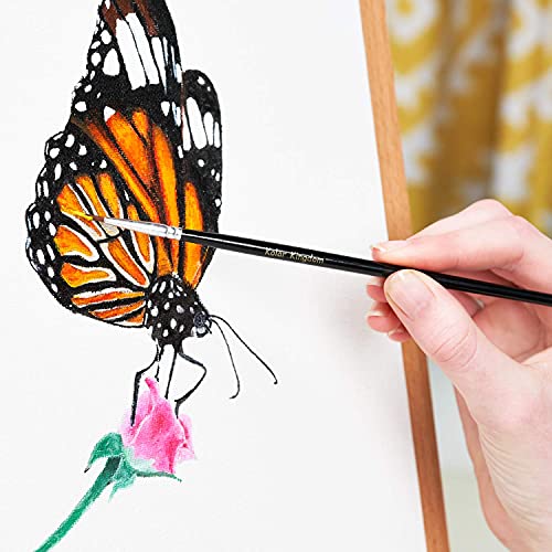 Acrylic Paint Set 24 Colors (0.41 oz, 12 ml) Paint Kit For Artists & Beginners Craft Paints for Paper,Canvas,Rock Painting,Wood,Ceramic & Fabric Vibrant -Non-Toxic including 3 paint brushes