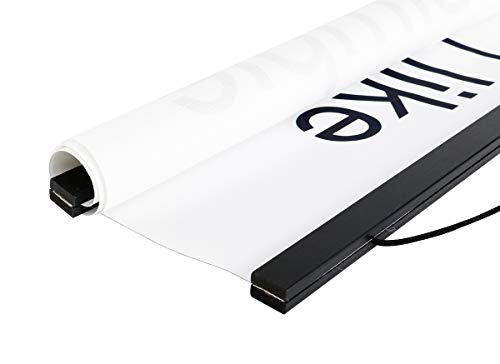 Magnetic Poster Hanger Frame, 9x24 9x12 9x11 Light Wood Wooden Magnet Canvas Artwork Print Dowel Poster Hangers Frames Hanging Kit (Black, 9")