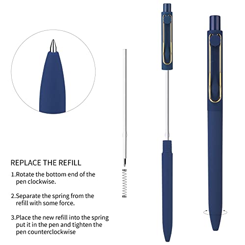 Pens, Fine Point Smooth Writing Pens, Personalized Ballpoint Pens Bulk, Flair Teacher Pens, Black Ink 1.0 mm Journaling Pen, Aesthetic Gift School Office Supplies for Note Taking