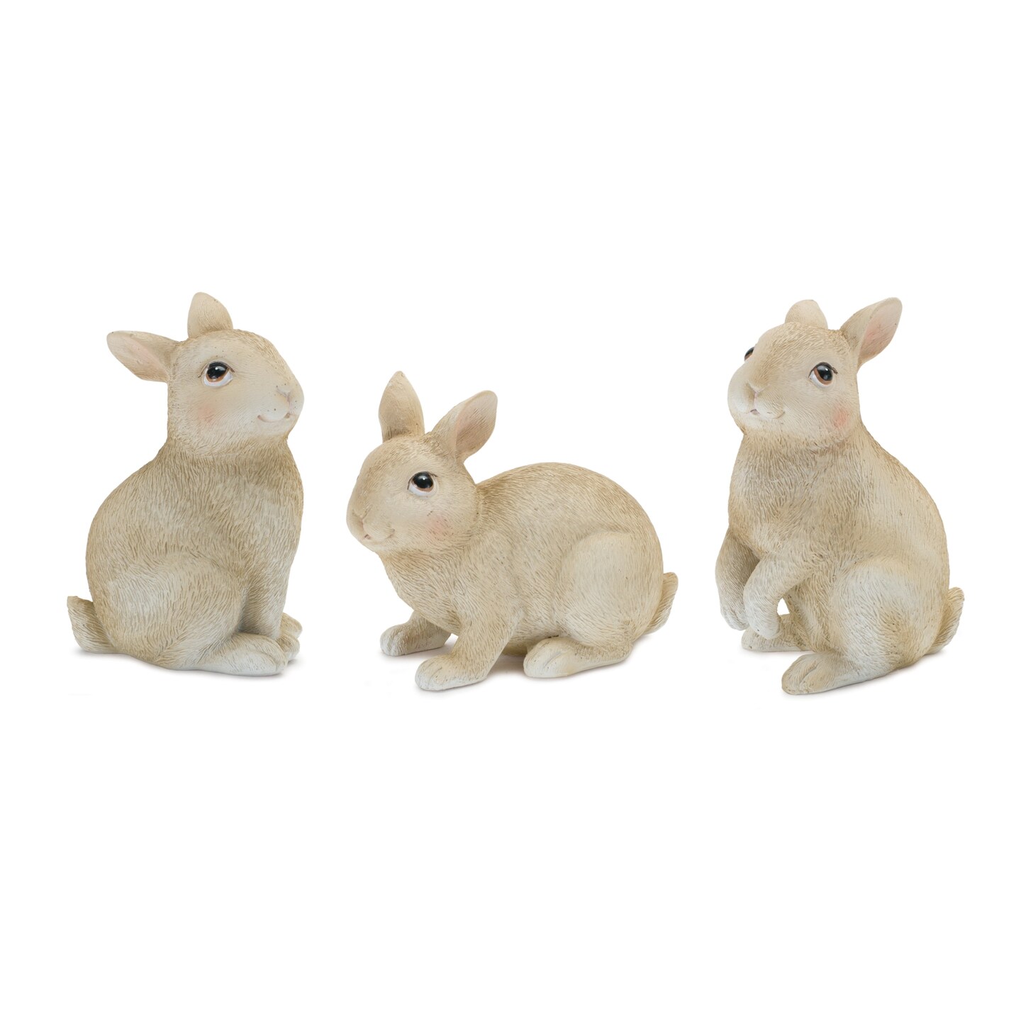 Melrose Mini Bunny Rabbit Figurines - 4&#x22; - Brown and Beige - Club Pack of 12